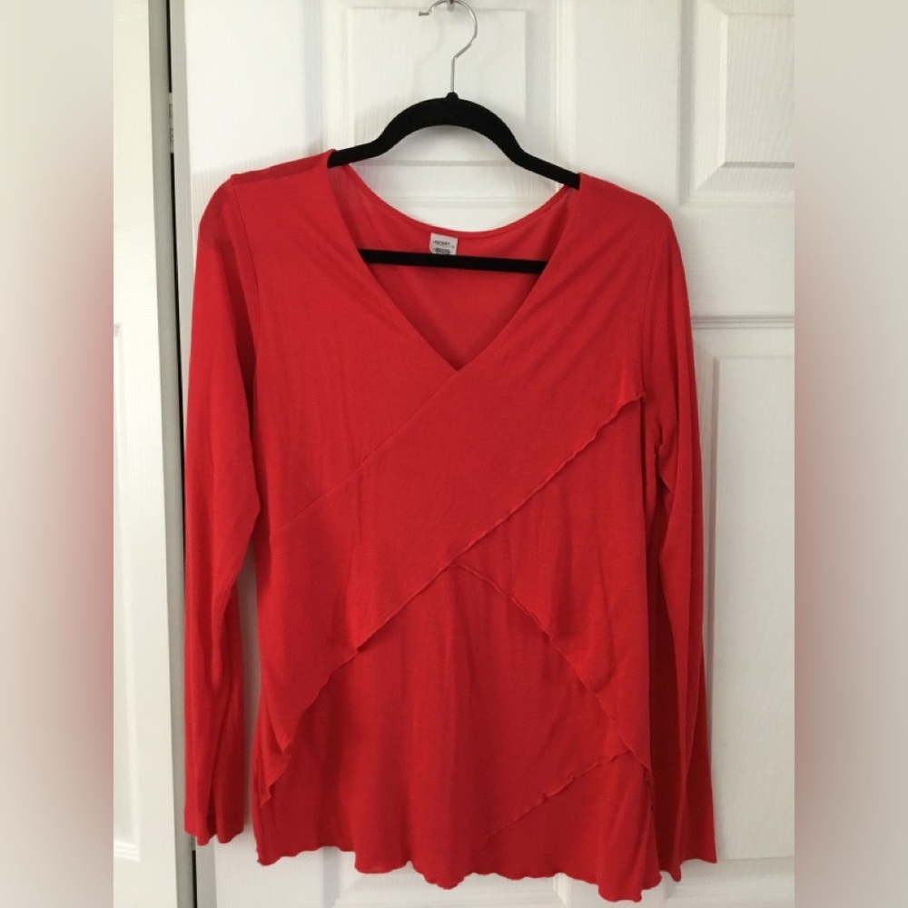 Jockey long sleeve red top